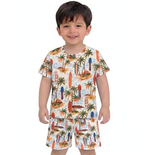 Image of Kids Dress for Boys | Round Printed Neck Half Sleeve T-shirt and Pant Clothing Set for Baby Boys