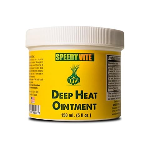Deep Heat Ointment SpeedyVite® 5oz Cayenne Arnica Menthol Ginger Root St Johns Wort Cover