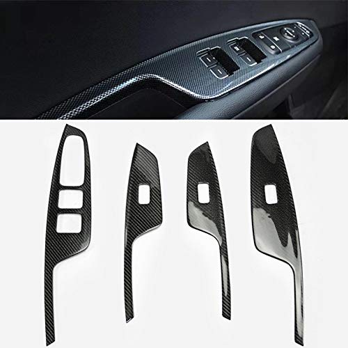 EPR for 2016 Onwards KIA K5 Optima JF Carbon Fiber Front & Rear Door Window Switch Trim 4pcs