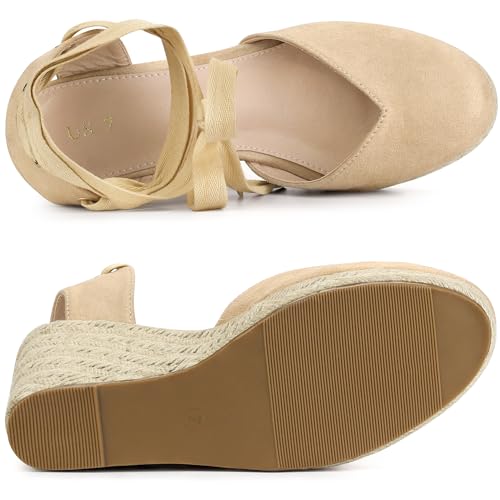 Espadrilles compensées bout fermé Allegra K chaussures été