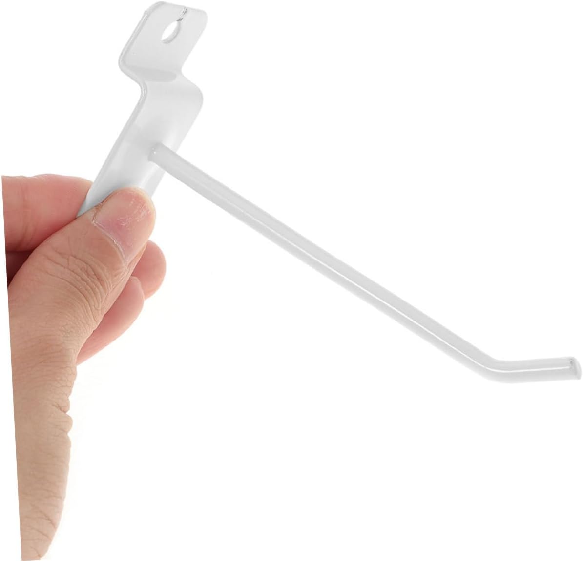 10pcs Pegboard Hooks Utility Display Hook for Supermarket Shelves Easy to Install Hanger for Organizing Tools and Merchandise