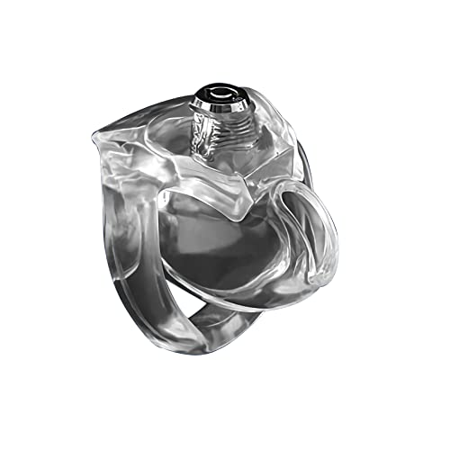 男性貞操ロック HT-V5貞操帯 クリック & ロック貞操装置 樹脂 コックケージ 拘束具 貞操ケージ SMおもちゃ(Nub-50mm) - 画像1