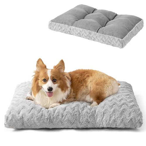 EHEYCIGA Washable Dog Crate Bed for Large Dogs, Fluffy Pet Kennel...