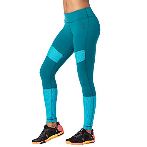 STRONG by Zumba Mallas Anchas de Entrenamiento atlético de Rendimiento atlético con compresión para Mujer XX-Grande Esmeralda Profunda