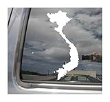 Vietnam Country - Vietnamese Mekong Pho Ho Chi Minh City Saigon Hanoi Southeast Asia French Indochina - Cars Trucks Moped Auto Laptop Vinyl Decal Window Wall Sticker 07108