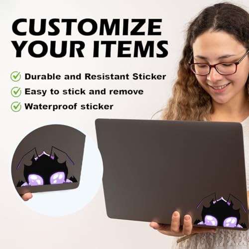 Image of Solo Leveling Peeker Anime Manga Decal Water Resistant Sticker Indoor Use Ideal for Laptop Window (Chibi Beru)