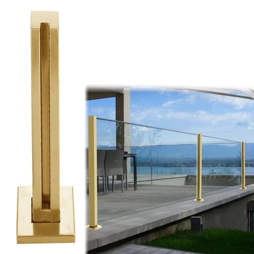 Poste de barandilla de vidrio para balcón seguro sin tapar las vistas