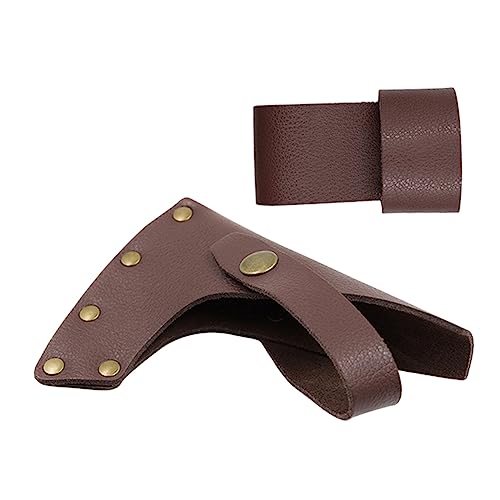 SEWOART Wooden Handle Axe Protective Cover Hatchet Cover Case Camping Tool Accessory for Outdoor Activities