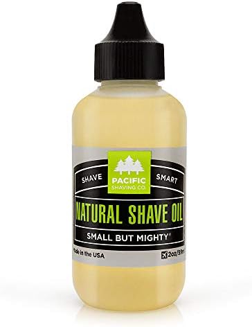 Pacific Shaving Company Natural Shaving Oil - Shaving Oil for Men & Women - Avocado Oil, Sunflower Seed Oil & Vitamin E Oil for Face, Legs, Arms & Full Body - Unisex Beard & Shave Care (2 Oz)