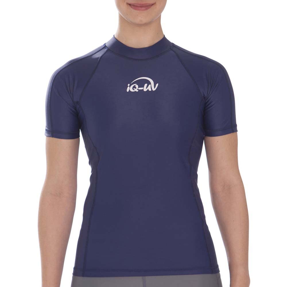 iQ-UV Camiseta de manga corta para mujer iQ Company protección UV ropa agua snorkel reciclado, azul marino, XXL