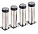 Produktbild 4X Qrity Schrank Beine Küche Füße Arbeitsplatte/Einheit/Frühstück Bar/Schreibtisch Tischbeine Möbel Beine - Chrom Metall - Höhenverstellbar (Gesamt: 150-165mm)