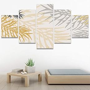 SIGNWIN 5 Panel Canvas Wall Art Modern Art...