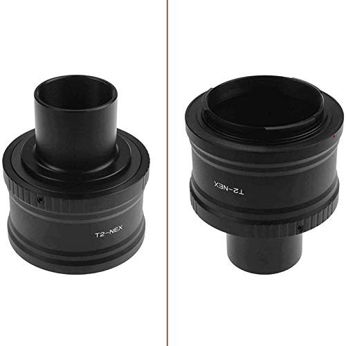Grimmstr Adapter Ring and M42 to 1.25 inch Telescope Adapter for All NEX Compact Cameras, black, 365668