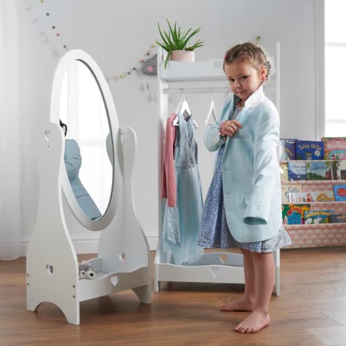 Haus Projekt Perchero Infantil, Blanco Burro Ropa Infantil, Madera Armario Infantil de 3 a 8 años, Perchero Hecho a Mano para Niñas, Dormitorio Infantil Mobiliario Recogido, Regalo di Compleanno - imagen 3