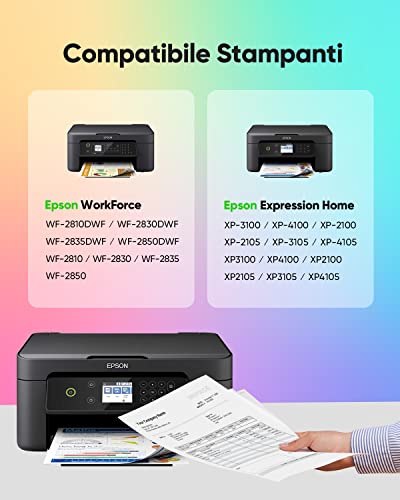 Jetingo 10 Pezzi 603xl Cartucce d'inchiostro 603XL...