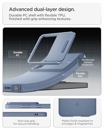Image of Spigen Optik Armor | Samsung Galaxy S26 Ultra Case [Camera Protection] Galaxy S26 Ultra Back Cover | TPU+PC - Light Blue