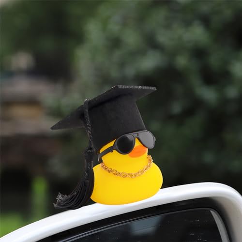 Wonuucardashboarddecorgraduationhatrubberduckcarducksornamentswithminihatnecklacesunglassesscarfblack Urban Country Home Decor Wonuu car dashboard decor graduation hat rubber duck car ducks ornaments with mini hat necklace sunglasses scarf black urban country home decor
