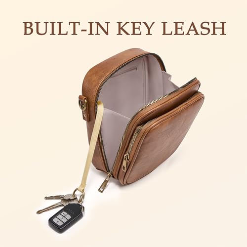 Image of Small Crossbody Bag for Women with Card Slots Vegan Leather Messenger Bag Men Wallet, Cross Body Anti-theft Shoulder Purse