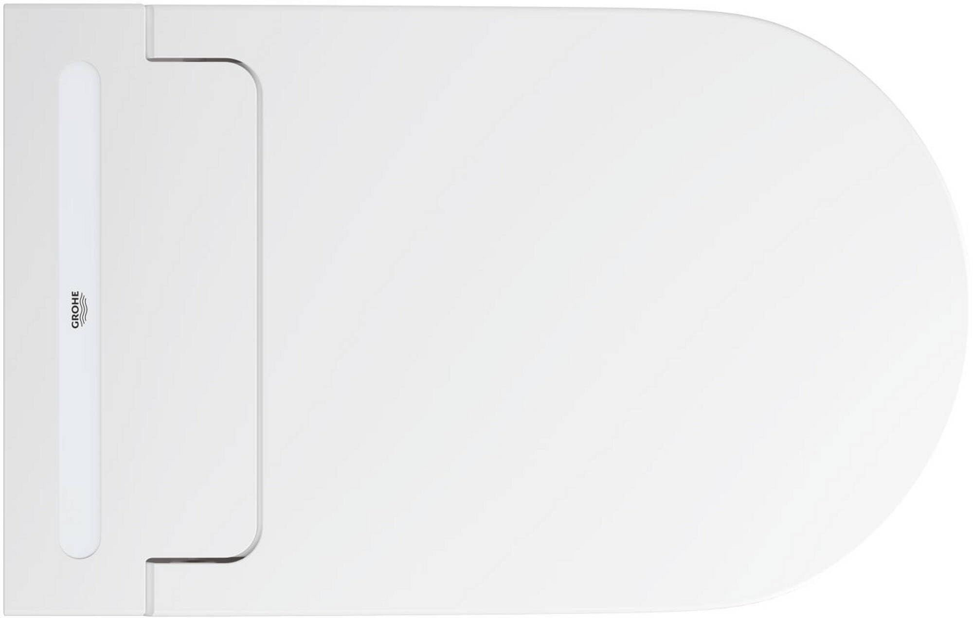 GROHE Sensia WC Lavant Suspendu, 2 bras de douchette réglables hygiène intime (1 jet arrière, 1 jet douchette féminine), Télécommande, Cuvette sans bride, Blanc Alpin, 36507SH0
