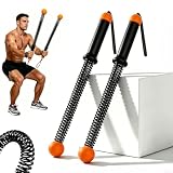 Nuovo aggiornamento Battle Rope Senza Corda per la Casa Palestra, 2 Pezzi Portatile Ponderata Battle Rope Senza Corda, Attrezzi per l'allenamento della forza per braccia, tronco, glutei, schiena e