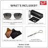 Lentes de sol Ray-Ban RB3663 forma cuadrada-redonda con kit oficial de eyewear 4