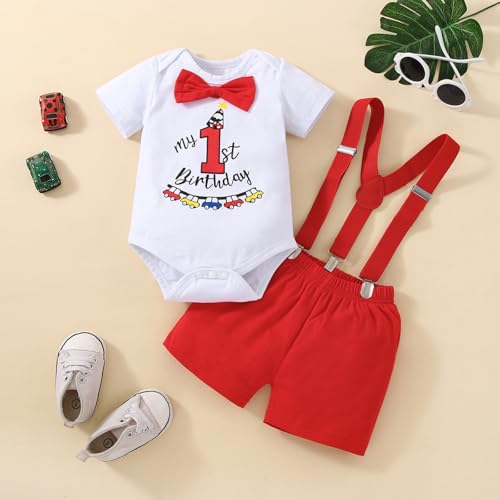 1st Birthday Outfits boy mr onederful birthday Cake Smash Clothes Set Short Sleeve Bow Tie Romper Pants Set2