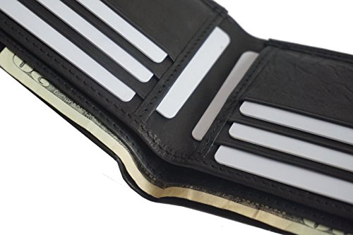 Premium Leather Card Holder Bifold Front Pocket Money Clip Mens wallet4