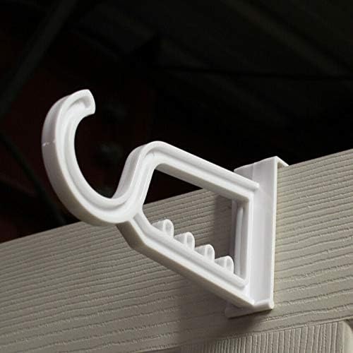 2 x Large White Over The Door Hook Hangers with Segmented Rail Amazon