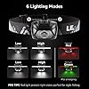 Lepro HeadLamp, 2 Pack Super Bright LED Head lamp with 6 Lighting Modes, Waterproof, Battery Powered LED Lightweight Headlight for Cycling Running Camping for Kids Adults #4
