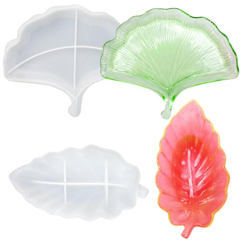 FineGood Leaf Tray Resin Molds (2-Pack)