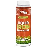 Chelated Liquid Iron – Bloom City Organic Iron Supplement for Lawns & Plants – 8 oz
