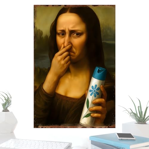 Arte de pared para baño divertido con lienzo de hombre y diseño cómico para decorar tu hogar