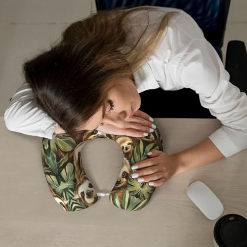 Almohada de espuma viscoelástica cuello U portátil miniatura 7