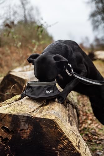 Mountain Paws Collapsible Lightweight Dog Water Bowl, Black, 1.45L - Image 2