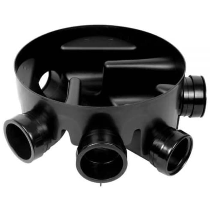 Inspection Chamber Bases Various Sizes and Inlets (450mm Chamber Base 5 x 110mm 5 Inlet (inc Socket Plugs)) โ image 1