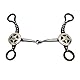 Zerodis Horse Mouth Bit Horse Carved Antique Bronze Rustproof Stainless Steel Horse Snaffle Bit for Horse Racing Horse Mouth Bit Stainless Steel Horse Mouth