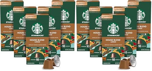 Image of Starbucks by Nespresso Original Line, House Blend, Medium Roast Coffee, 50-count Espresso Pods (Pack of 2)