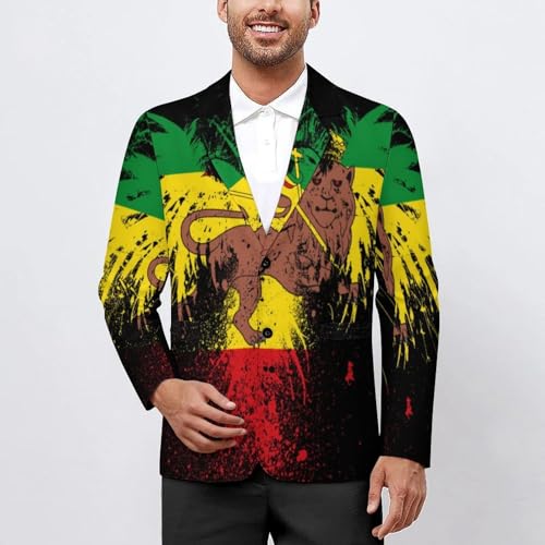 Mexico Flag Men's Casual Blazers Slim Fit Sport Coats Blazer Two Buttons Suit Jacket for Work Party2