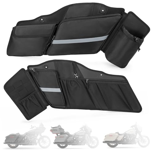HODRANT - HODRANT Motorcycle Saddlebag Organizer, Saddlebag Liners Side Bag Compatible with Touring Models 2014-2025 Street Glide Road Glide Road King Electra Glide, Saddlebag Tool Storage Organizer, 2 Packs