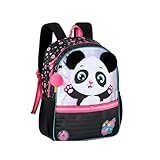 MOCHILA INFANTIL PANDINHA DE PELÚCIA FEMININA MASCULINA ESCOLAR PASSEIO CHAVEIRO PERSONAGEM