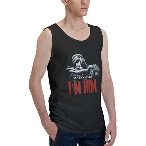 Kevin Rock Rapper Gates Tank Tops Men Gym Shirts Undershirt Workout Tank Tops Black X-Large #TOP1