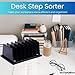 1InTheOffice Desk Step Sorter - 7 Compartments (2 pack)
