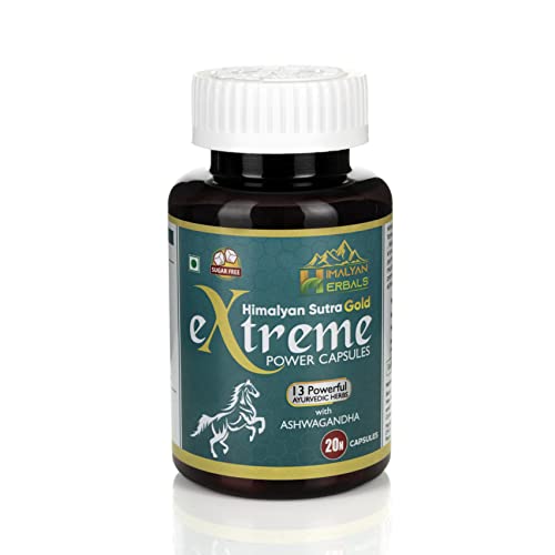 Himalyan Sutra Gold Extreme Power Capsules for Men| Energy, Strength & Immunity| 20 Sugarfree Capsules Himalyan Sutra Gold Extreme Power Capsules for Men| Energy, Strength & Immunity| 20 Sugarfree Capsules