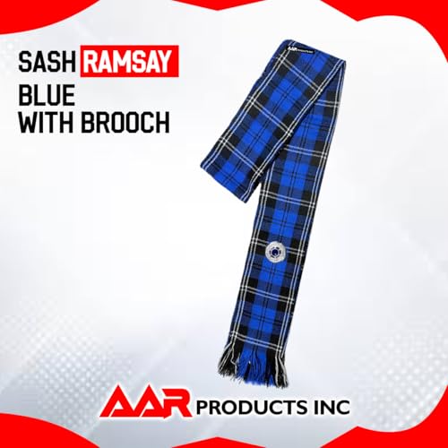 Image of AAR Womens Tartan Clan Sashes Ladies Brooch Scottish Highland - 90 x 10.5 Inches, American Patriot