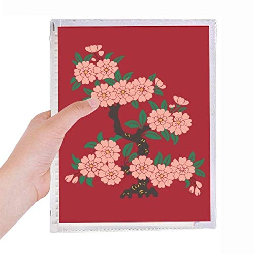 Carnet de notes en spirale rechargeable fleurs pour organiser vos écrits sans gaspillage