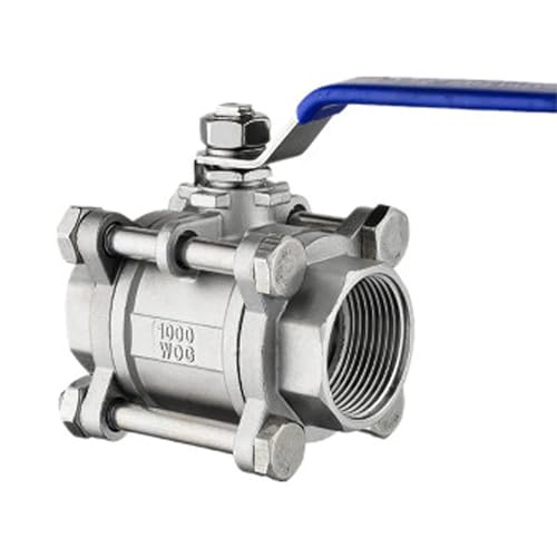 Vanne trois pièces en acier inoxydable SS304 pour fluides à haute pression