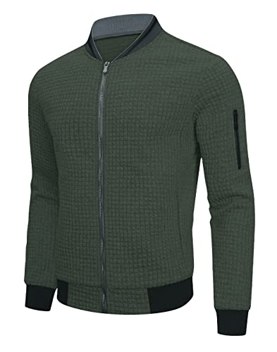 Mens Lightweight Jacket Casual Bomber Jacket Varsity Coat - Image 4