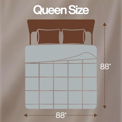 Image of Utopia Bedding Queen Comforter Duvet Insert, Quilted Light Grey Comforter with Corner Tabs, Box Stitched Down Alternative Comforters Queen Size 88 x 88 inches