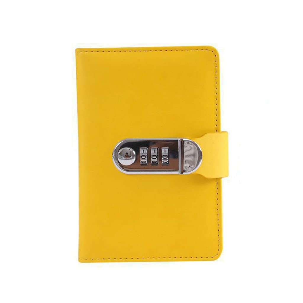 Tragbares, kreatives Passwort-Tagebuch im A6-Format, multifunktionaler, gesperrter Notizblock, Schreibwaren, Notizbücher und Skizzenbuch (C A6 (105 mm x 160 mm))