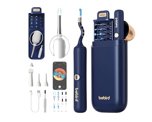 BEBIRD Advanced Ear Cleaning Device with HD Camera, 10MP Endoscope, Safe Tweezers, 11 Ear Scoops, Full ENT Observation Tools for Ear, Nose & Throat, Kids & Adults, Portable with Storage Case